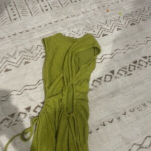 Elegant Olive Green Women's Dress